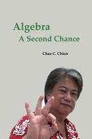 Algebra: A Second Chance by Chao C. Chien